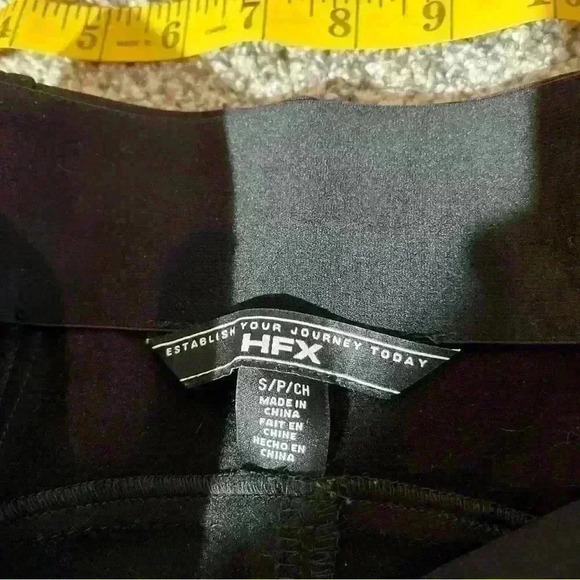 HFX Winter Tech Pants Women’s Small Black High Waisted Fleece Lined Side Zipper - Picture 11 of 16